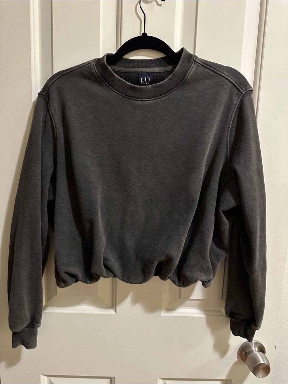 Gap bubble sweatshirt size xsmall washed black